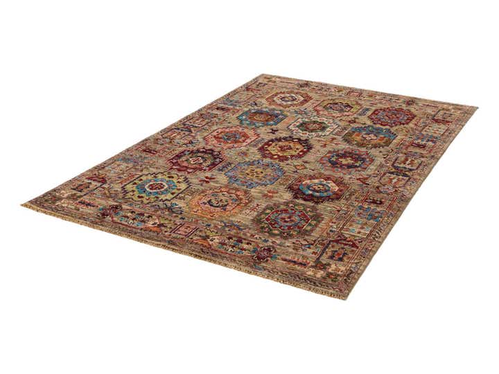 4' x 6' 2 Hand Knotted Ariana Ziegler Rug