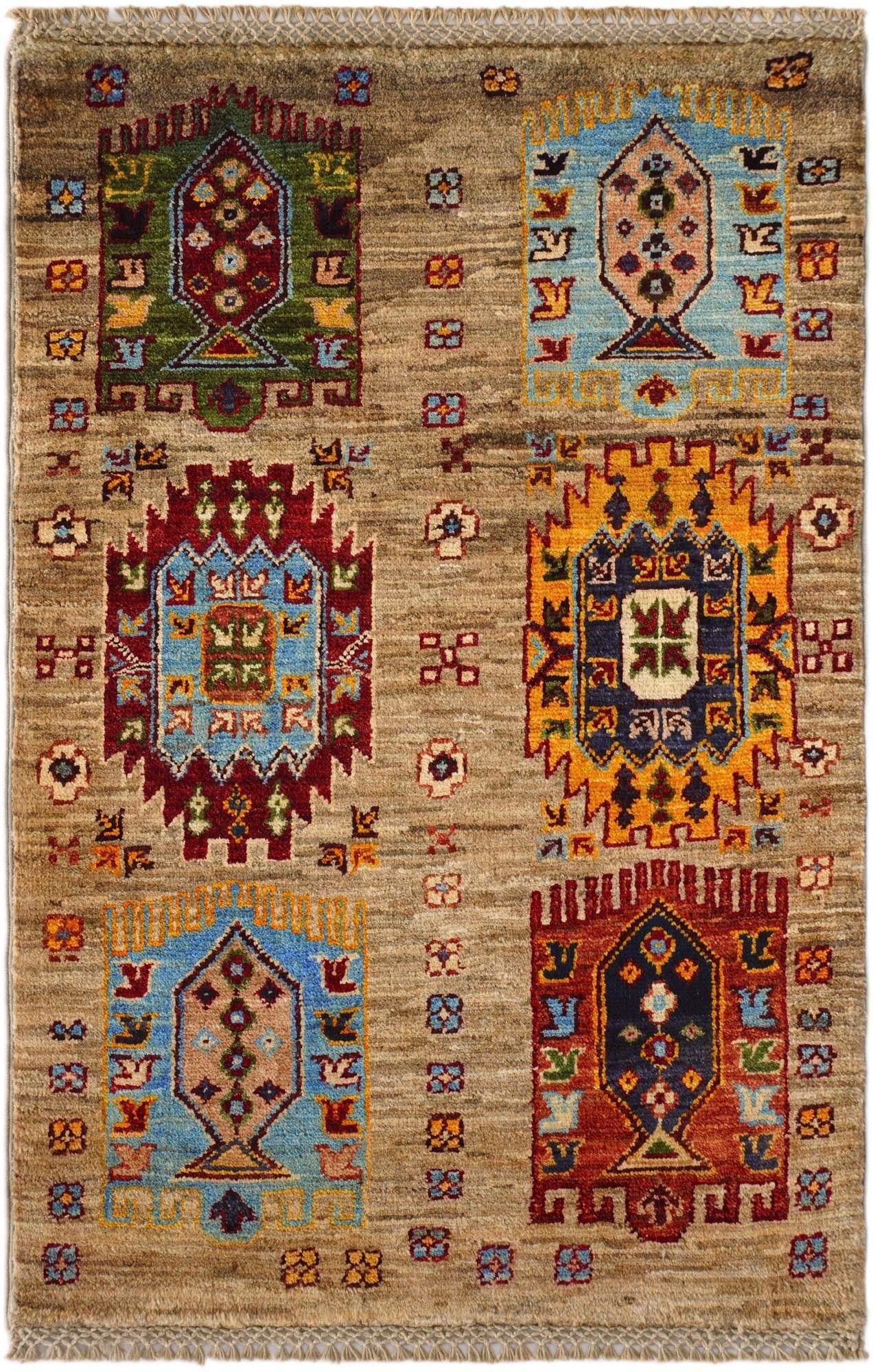 2' x 3' Hand Knotted Ariana Ziegler Rug