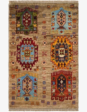 2' x 3' Hand Knotted Ariana Ziegler Rug