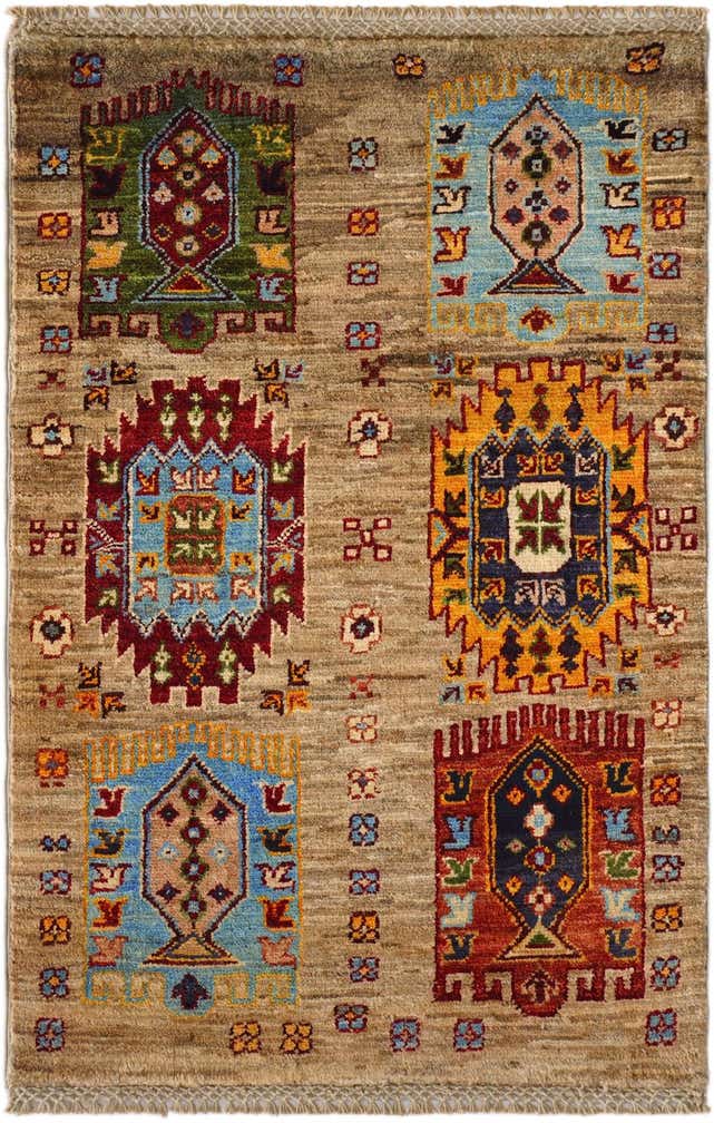 2' x 3' Hand Knotted Ariana Ziegler Rug