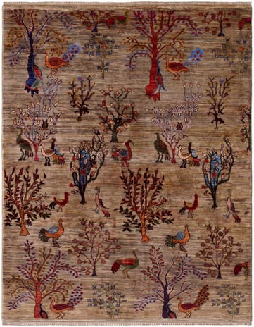 5' x 6' 5 Hand Knotted Ariana Ziegler Rug