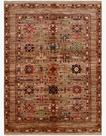 5' 1 x 6' 10 Hand Knotted Ariana Ziegler Rug