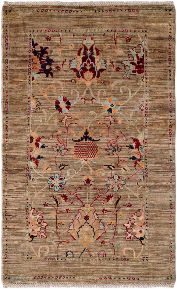 Detail image of 3' 2 x 5' 1 Hand Knotted Ariana Ziegler Rug