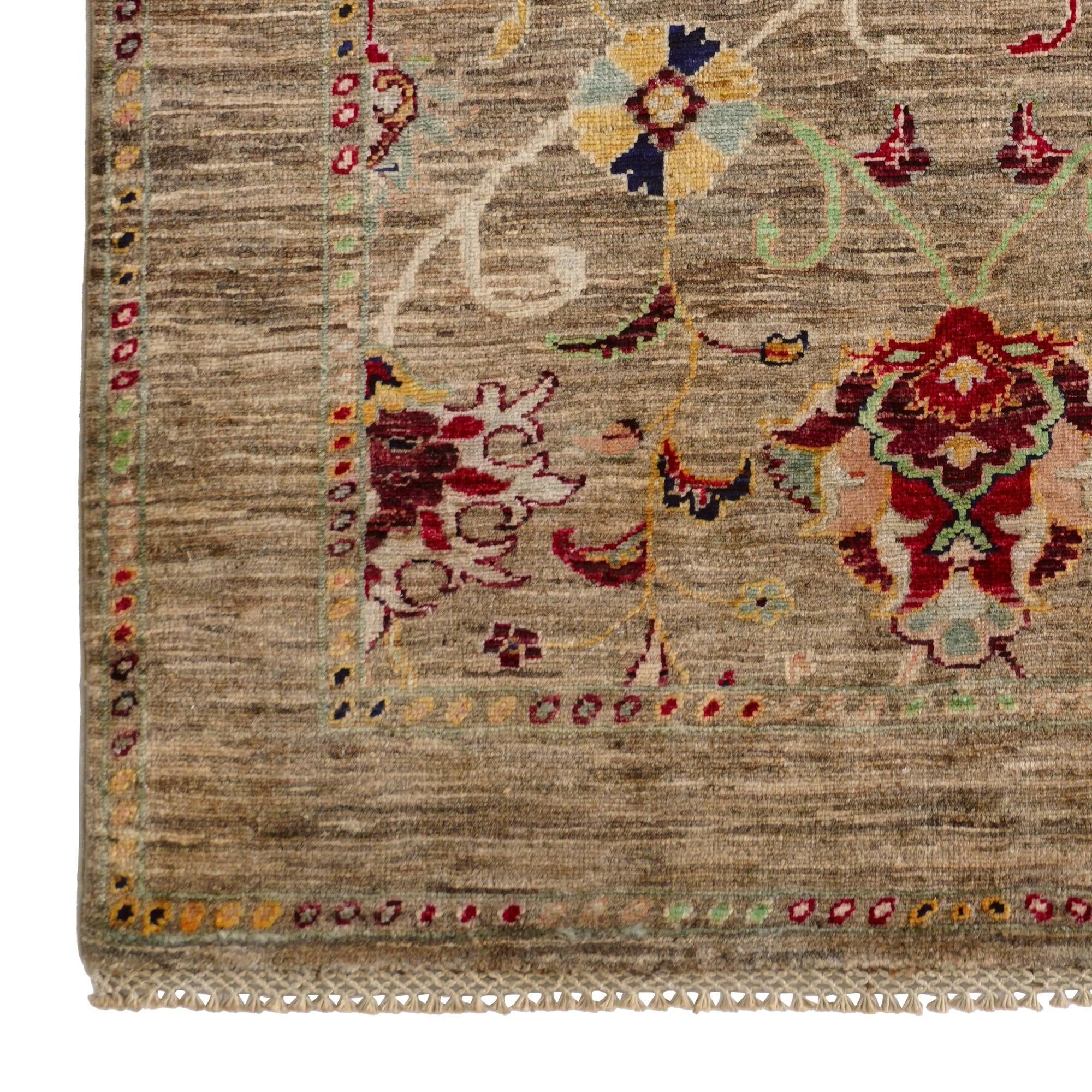 3' 5 x 4' 11 Hand Knotted Ariana Ziegler Rug