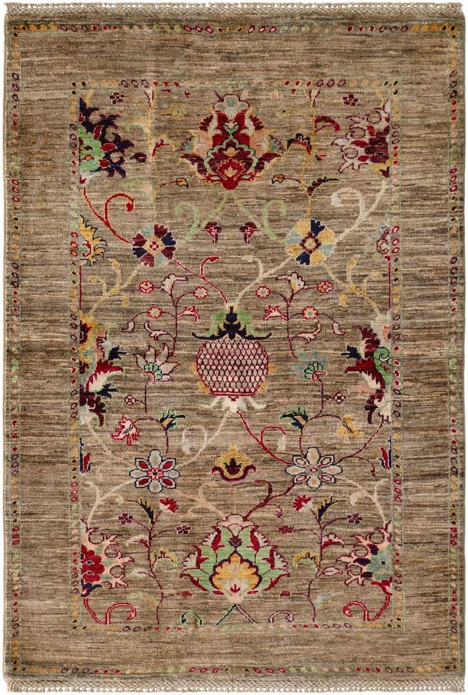 3' 5 x 4' 11 Hand Knotted Ariana Ziegler Rug