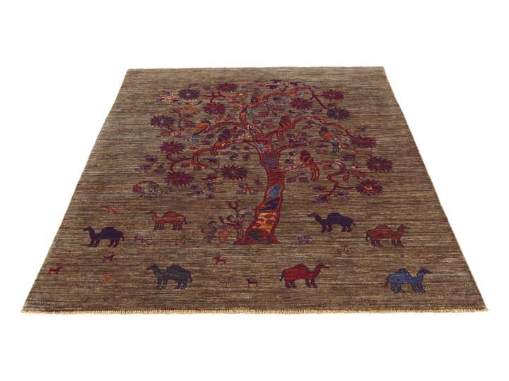 4' 1 x 6' Hand Knotted Ariana Ziegler Rug
