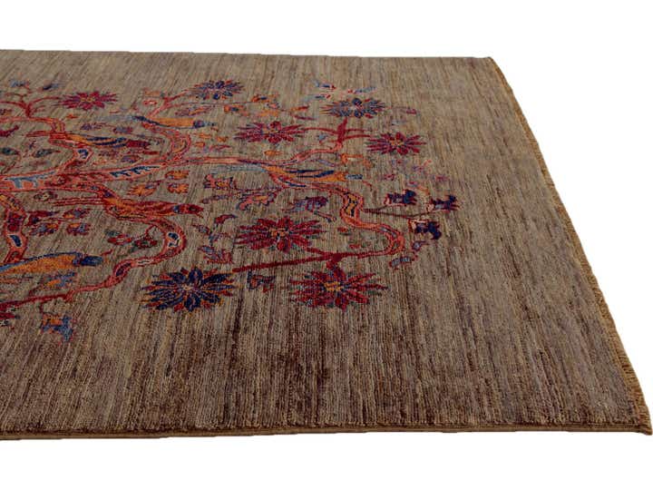 4' 1 x 6' Hand Knotted Ariana Ziegler Rug