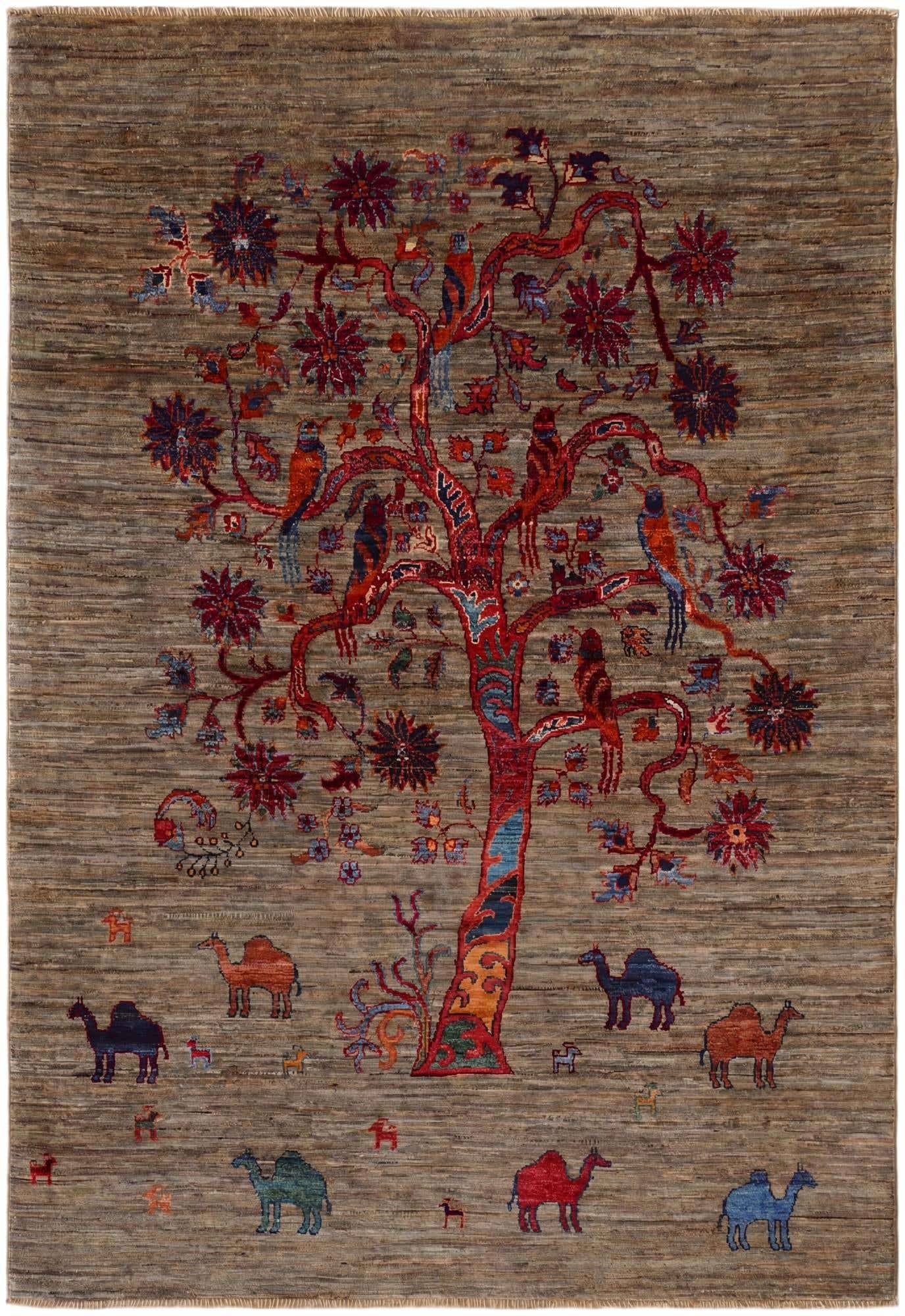 4' 1 x 6' Hand Knotted Ariana Ziegler Rug