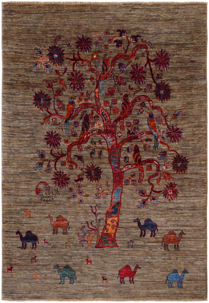 4' 1 x 6' Hand Knotted Ariana Ziegler Rug