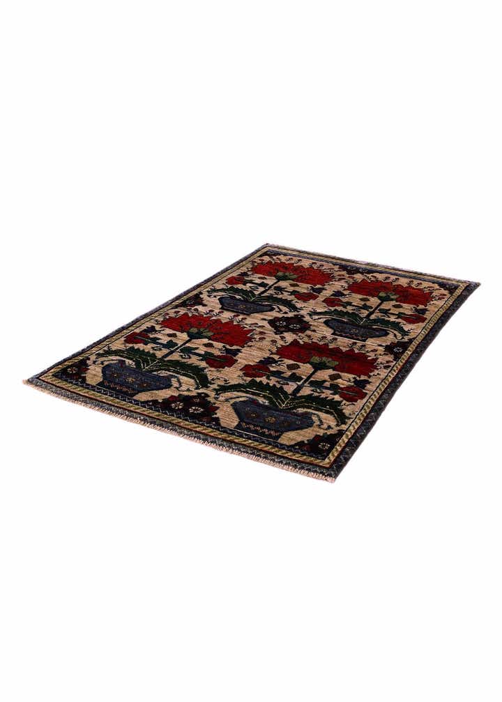 2' 8 x 4' Hand Knotted Ariana Ziegler Rug