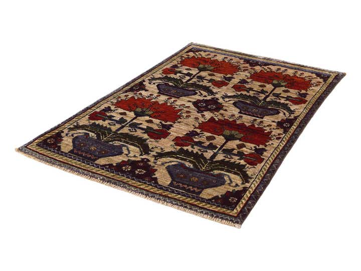 2' 8 x 4' Hand Knotted Ariana Ziegler Rug