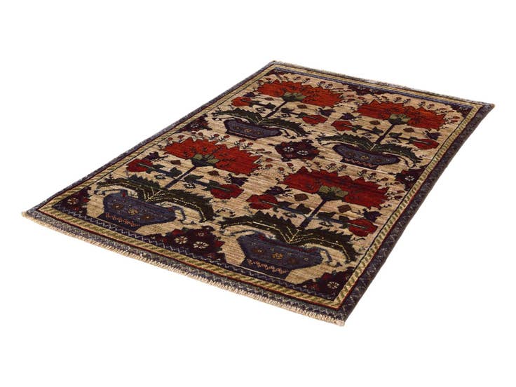 Detail image of 2' 8 x 4' Hand Knotted Ariana Ziegler Rug