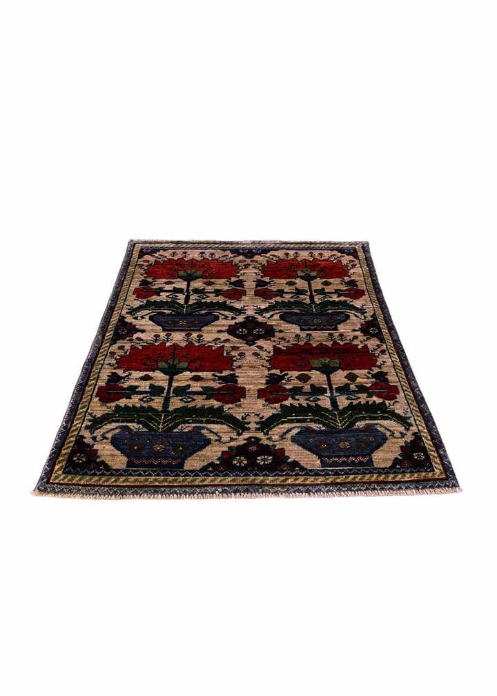 2' 8 x 4' Hand Knotted Ariana Ziegler Rug