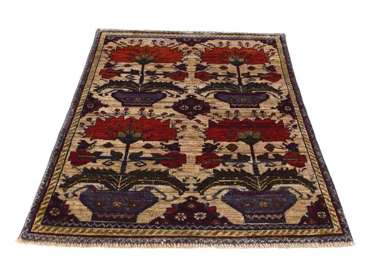 2' 8 x 4' Hand Knotted Ariana Ziegler Rug