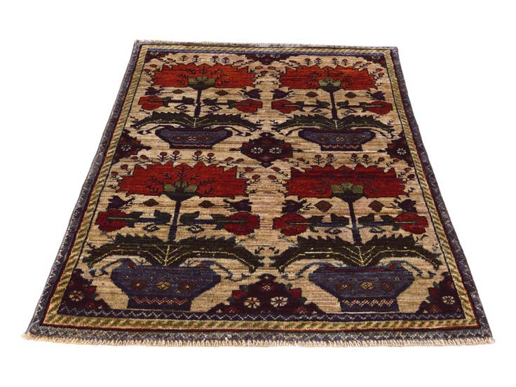 Detail image of 2' 8 x 4' Hand Knotted Ariana Ziegler Rug