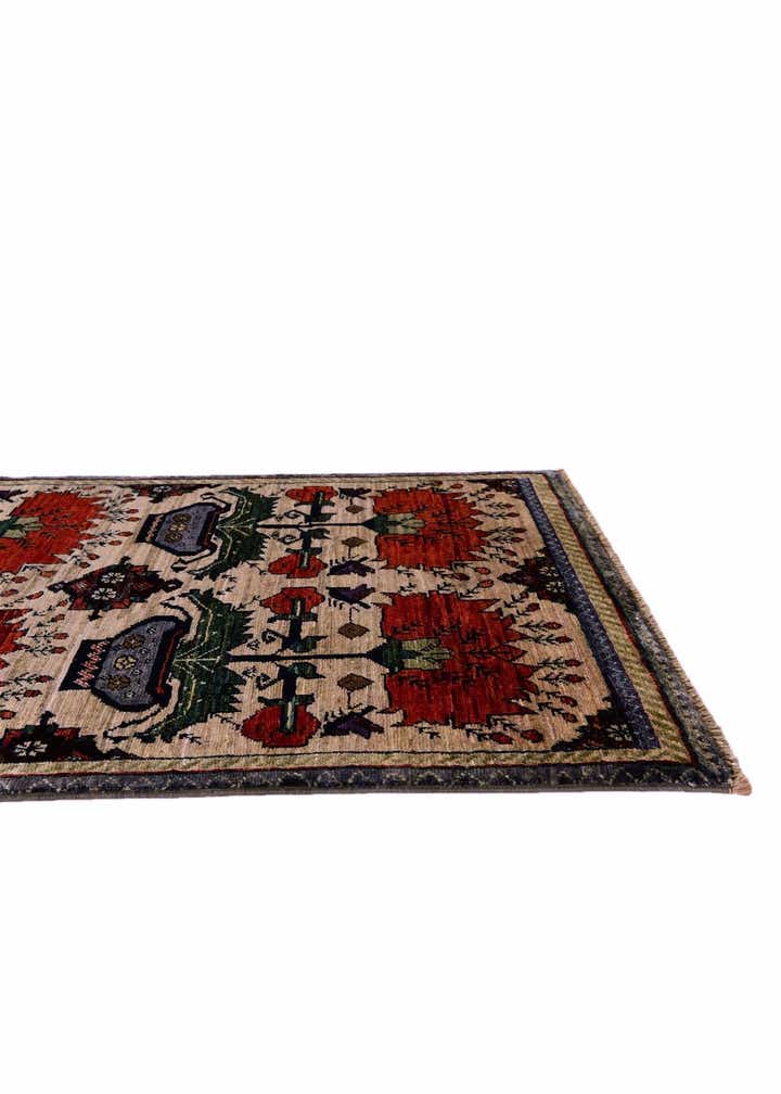 2' 8 x 4' Hand Knotted Ariana Ziegler Rug