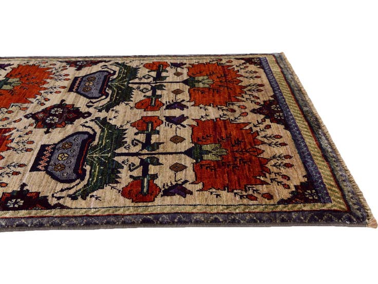 Detail image of 2' 8 x 4' Hand Knotted Ariana Ziegler Rug