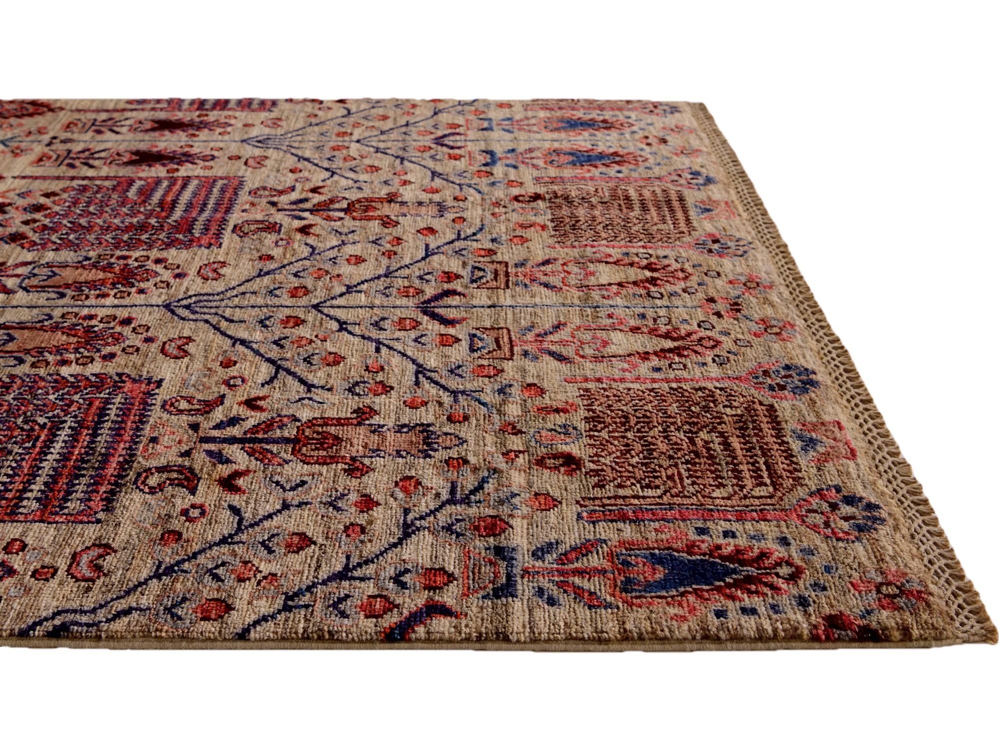 3' 4 x 5' Hand Knotted Ariana Ziegler Rug