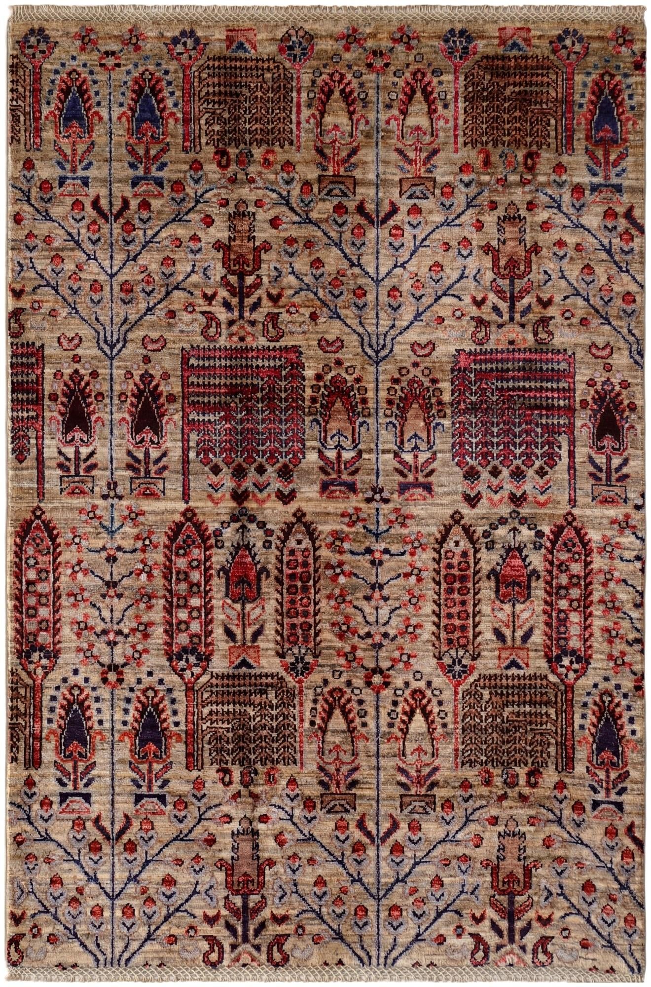 3' 4 x 5' Hand Knotted Ariana Ziegler Rug