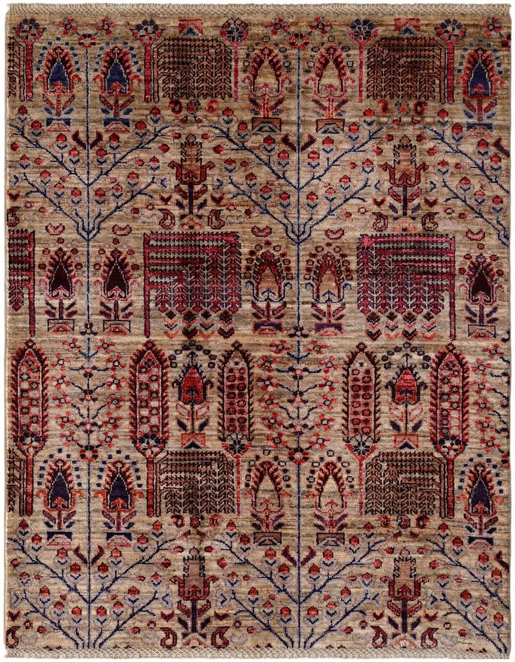 Detail image of 3' 4 x 5' Hand Knotted Ariana Ziegler Rug