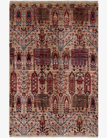 3' 4 x 5' Hand Knotted Ariana Ziegler Rug