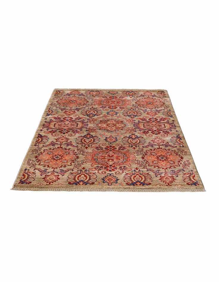 Detail image of 3' 5 x 4' 10 Hand Knotted Ariana Ziegler Rug