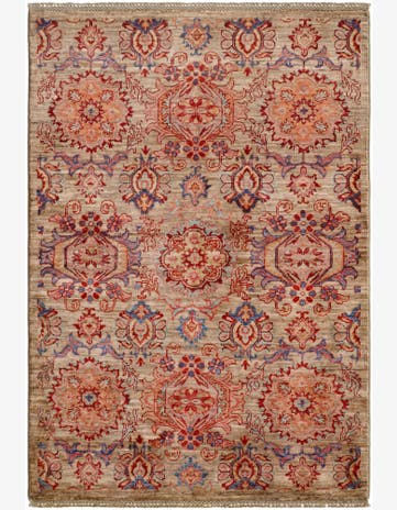 3' 5 x 4' 10 Hand Knotted Ariana Ziegler Rug