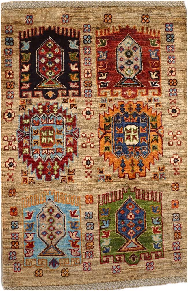 2' x 3' Hand Knotted Ariana Ziegler Rug