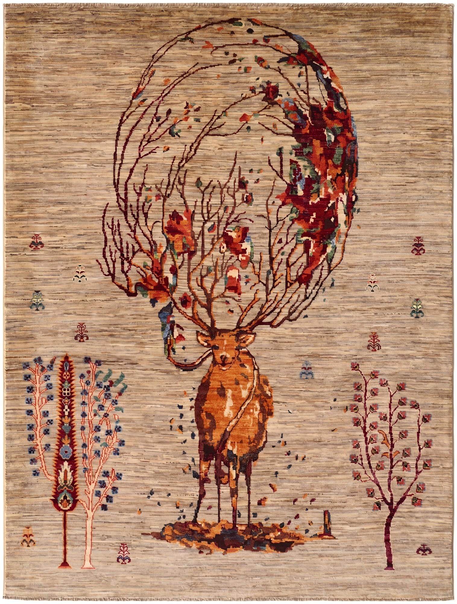 5' 3 x 7' Hand Knotted Ariana Ziegler Rug