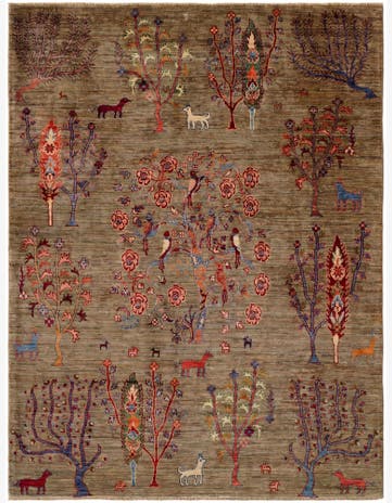 5' x 6' 7 Hand Knotted Ariana Ziegler Rug