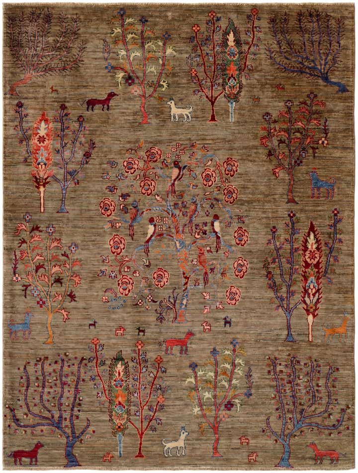 5' x 6' 7 Hand Knotted Ariana Ziegler Rug