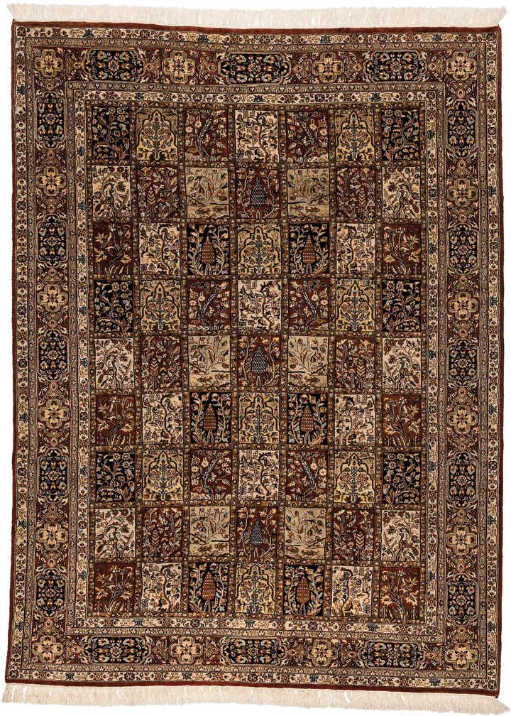 6' 8 x 9' 8 Hand Knotted Bakhtiar Oriental Wool Rug