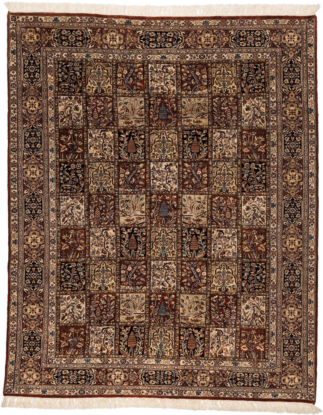 6' 8 x 9' 8 Hand Knotted Bakhtiar Oriental Wool Rug