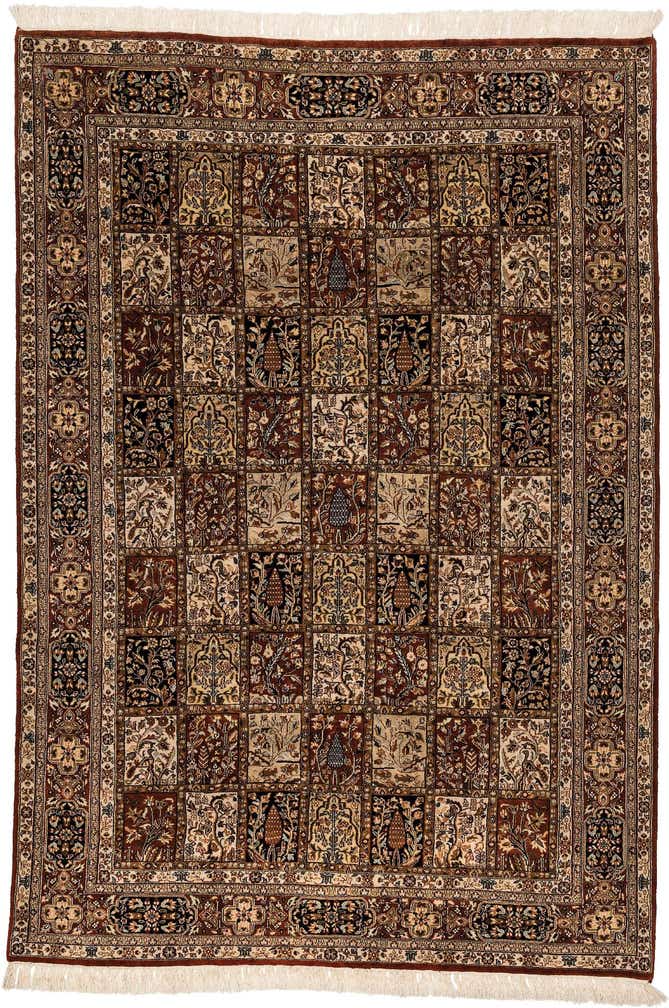 6' 8 x 9' 8 Hand Knotted Bakhtiar Oriental Wool Rug