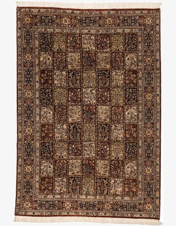 6' 8 x 9' 8 Hand Knotted Bakhtiar Oriental Wool Rug