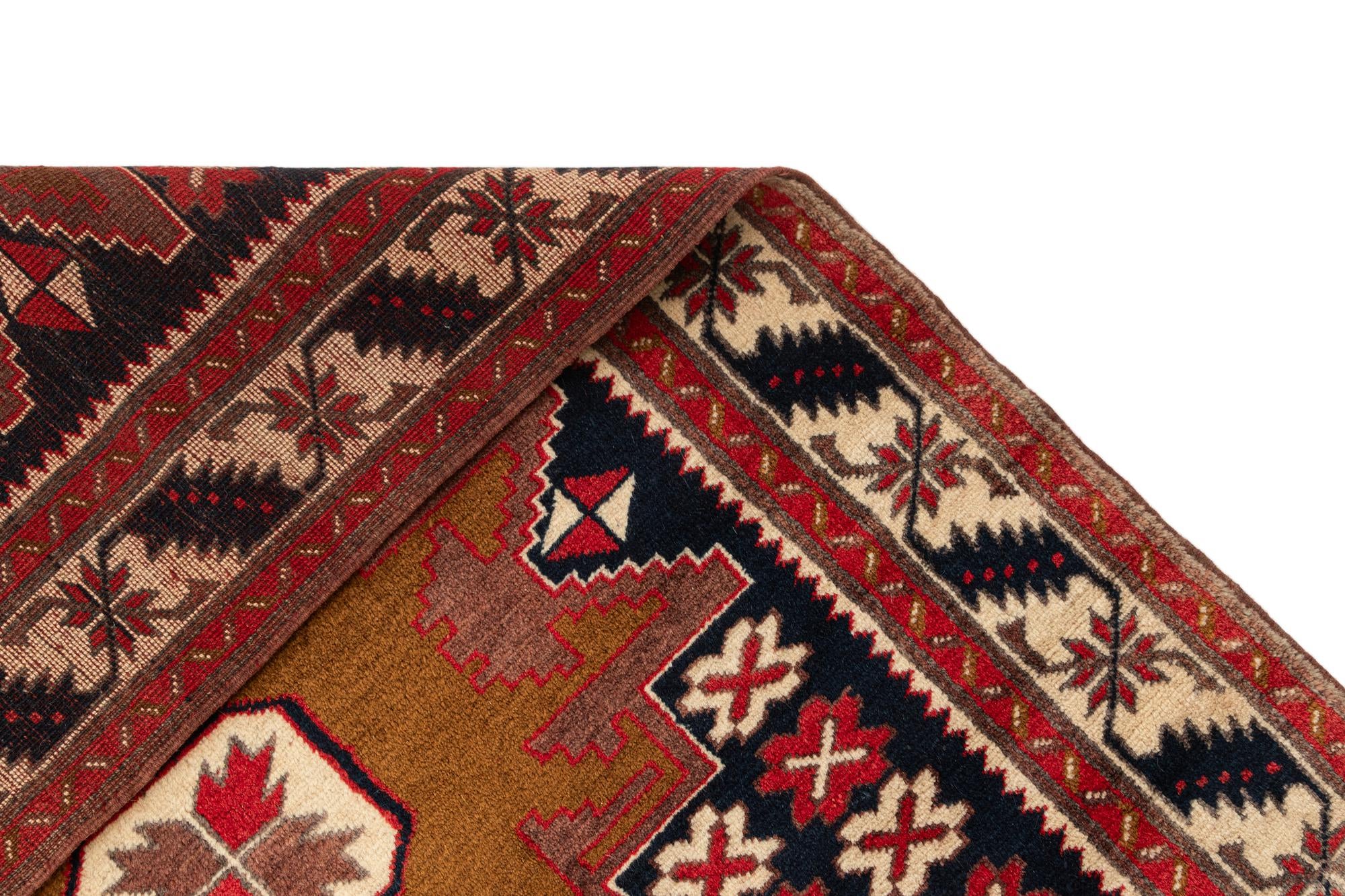 3' 7 x 6' Hand Knotted Balouch Oriental Wool Rug