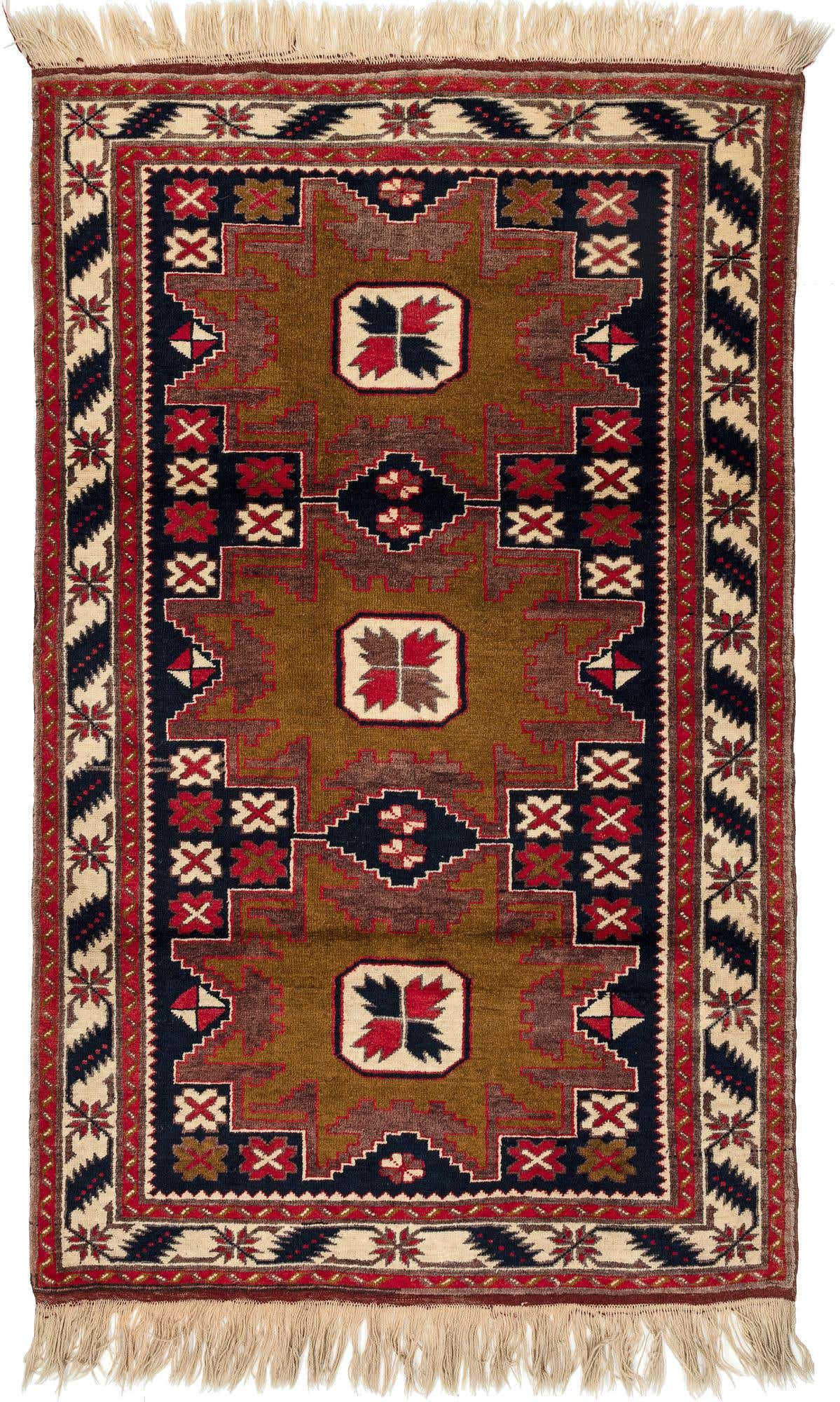 3' 7 x 6' Hand Knotted Balouch Oriental Wool Rug