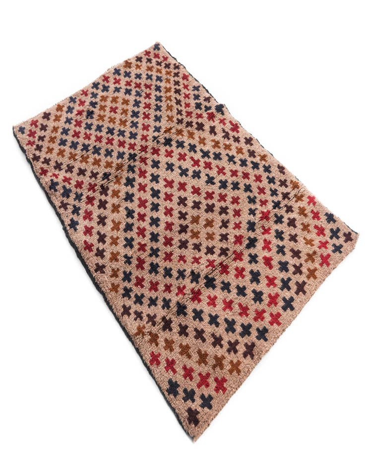 Detail image of 3' x 4' 3  Hand Knotted Balouch Persian Wool Rug