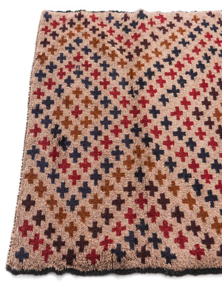 Detail image of 3' x 4' 3  Hand Knotted Balouch Persian Wool Rug