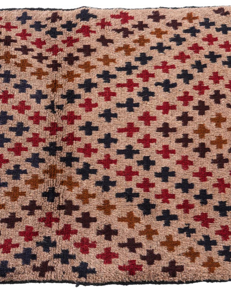 Detail image of 3' x 4' 3  Hand Knotted Balouch Persian Wool Rug