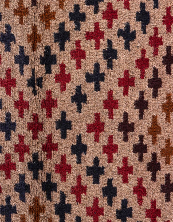Detail image of 3' x 4' 3  Hand Knotted Balouch Persian Wool Rug