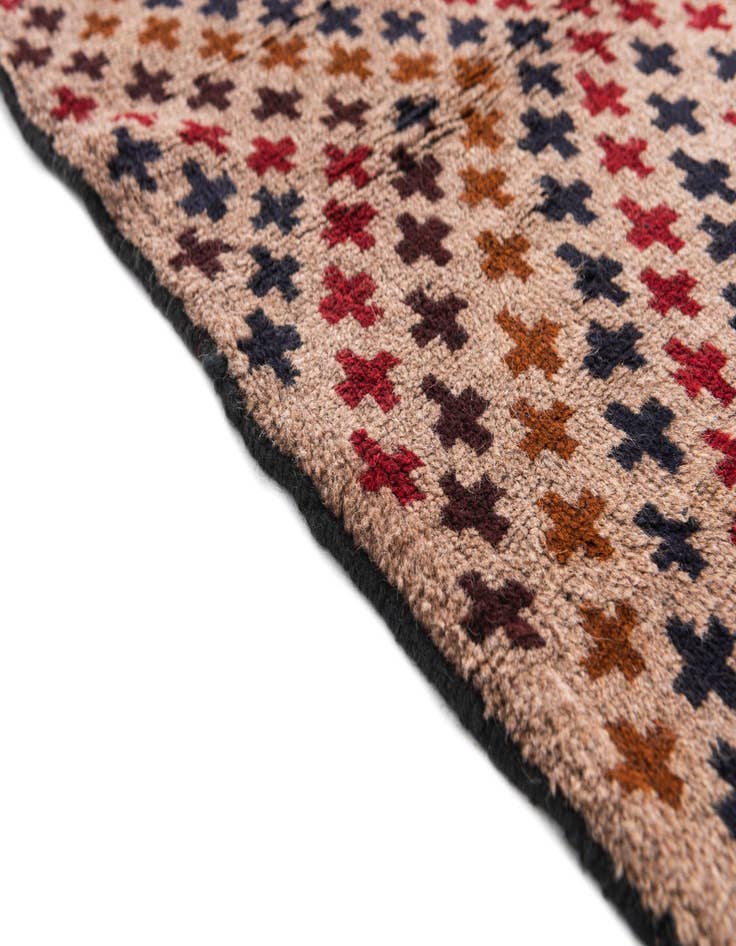 Detail image of 3' x 4' 3  Hand Knotted Balouch Persian Wool Rug