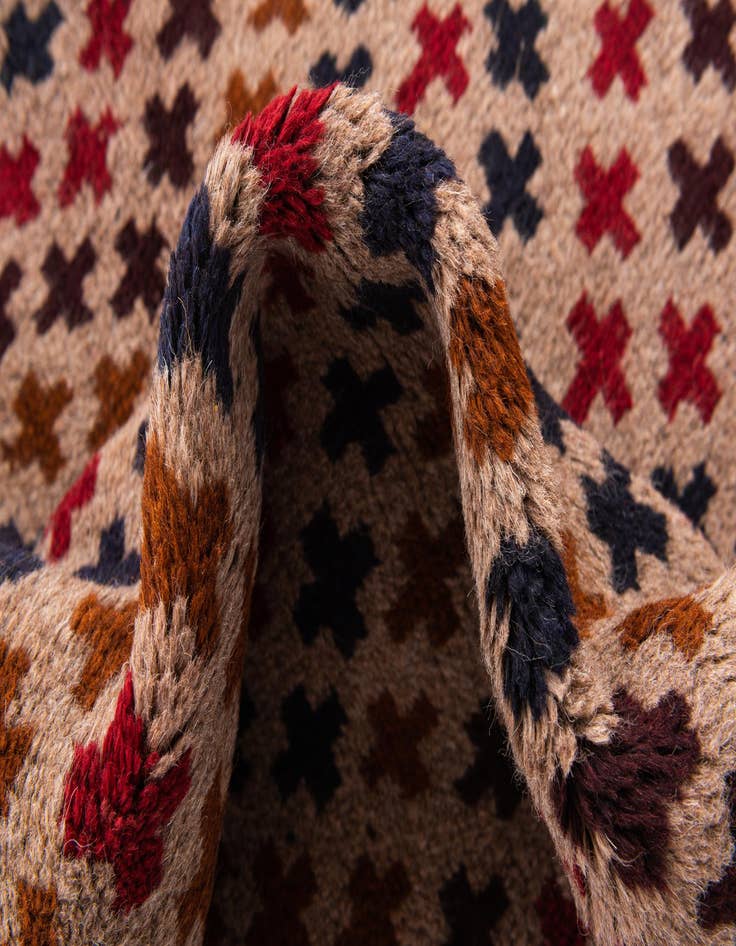 Detail image of 3' x 4' 3  Hand Knotted Balouch Persian Wool Rug