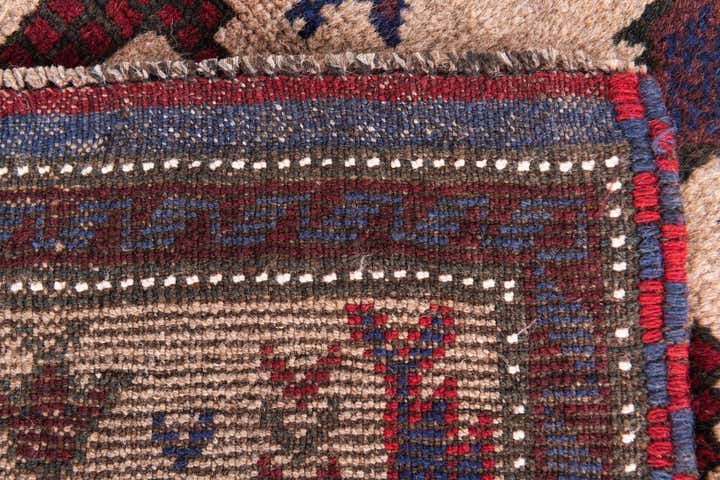 2' 10 x 4' 5 Hand Knotted Balouch Persian Wool Rug