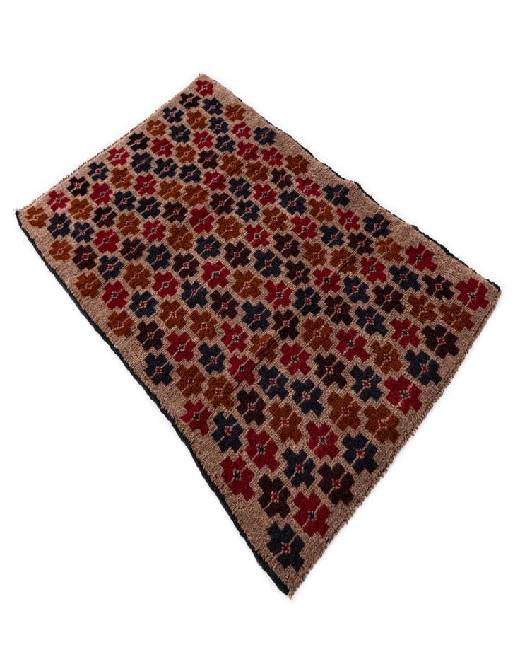 Detail image of 2' 10 x 4' 7  Hand Knotted Balouch Persian Wool Rug