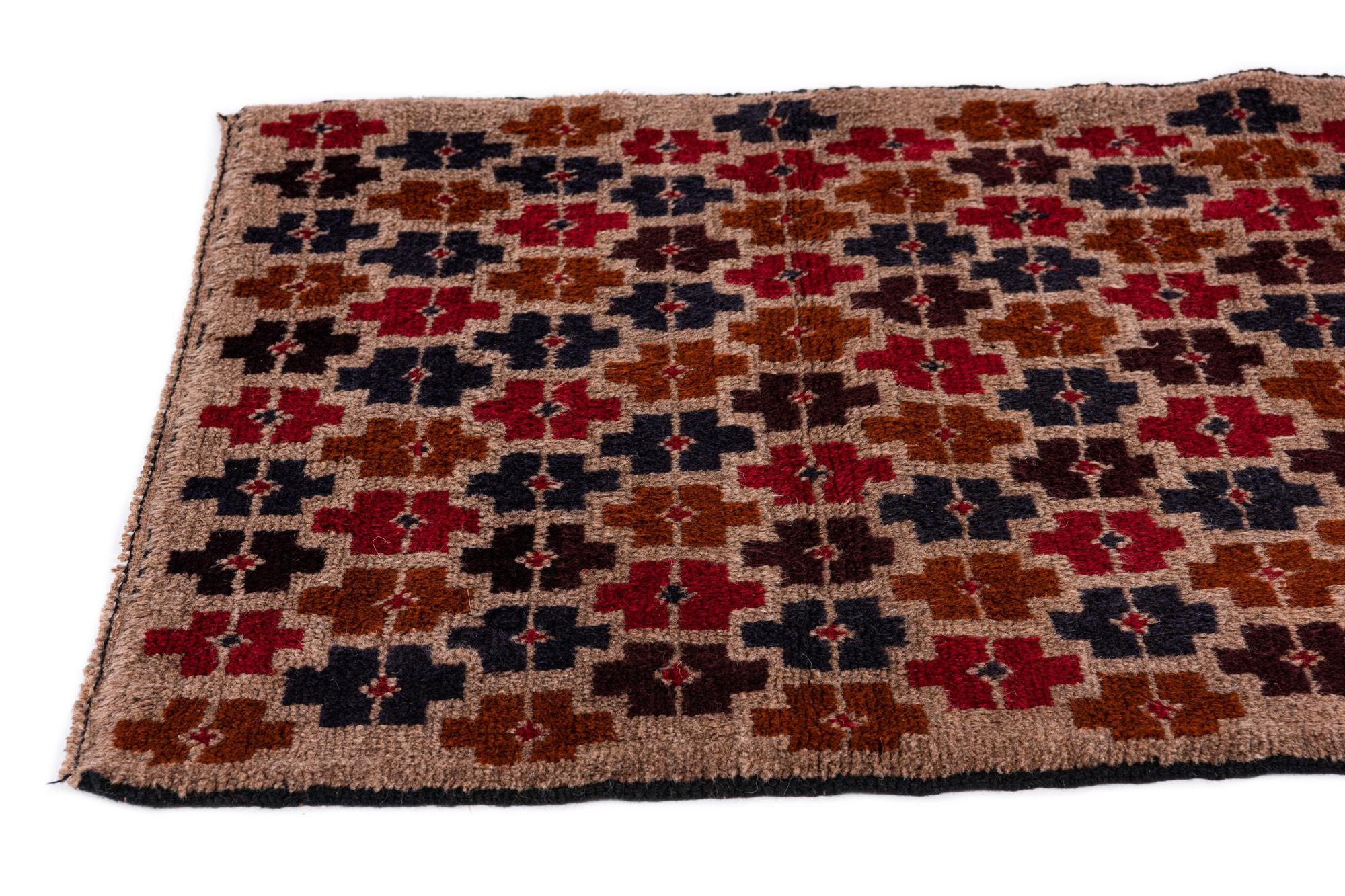 2' 10 x 4' 7 Hand Knotted Balouch Persian Wool Rug