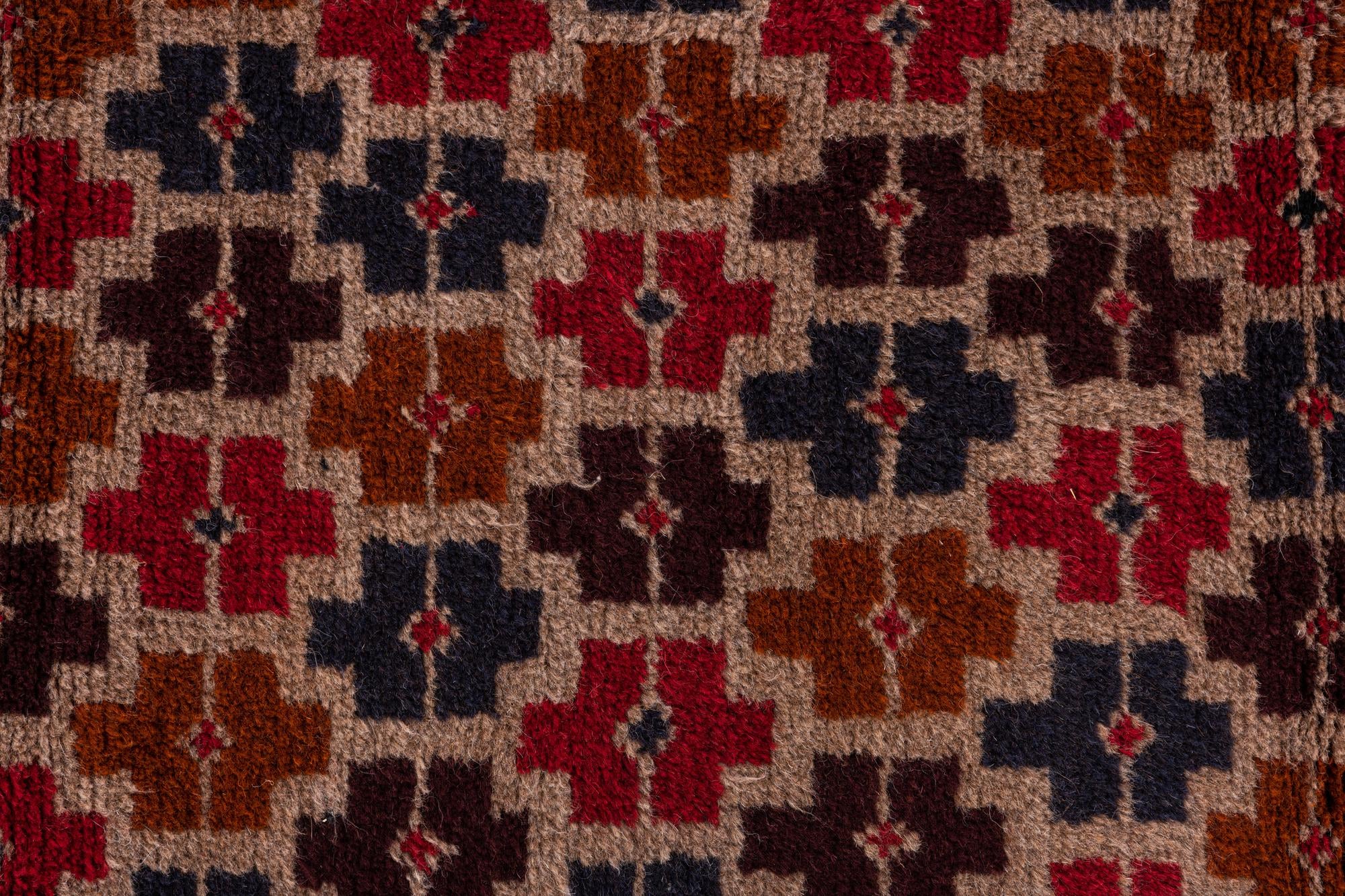 2' 10 x 4' 7 Hand Knotted Balouch Persian Wool Rug