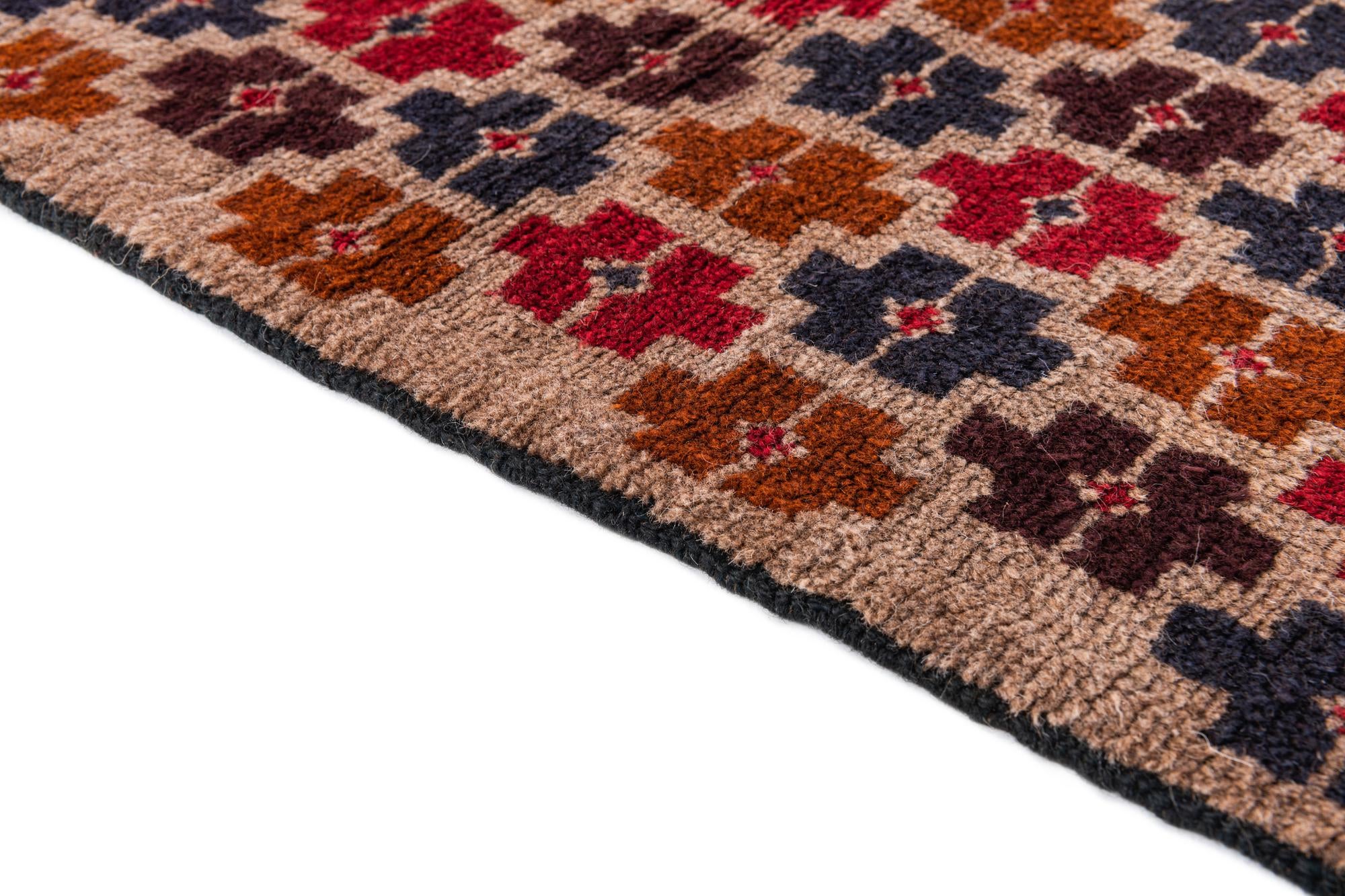 2' 10 x 4' 7 Hand Knotted Balouch Persian Wool Rug