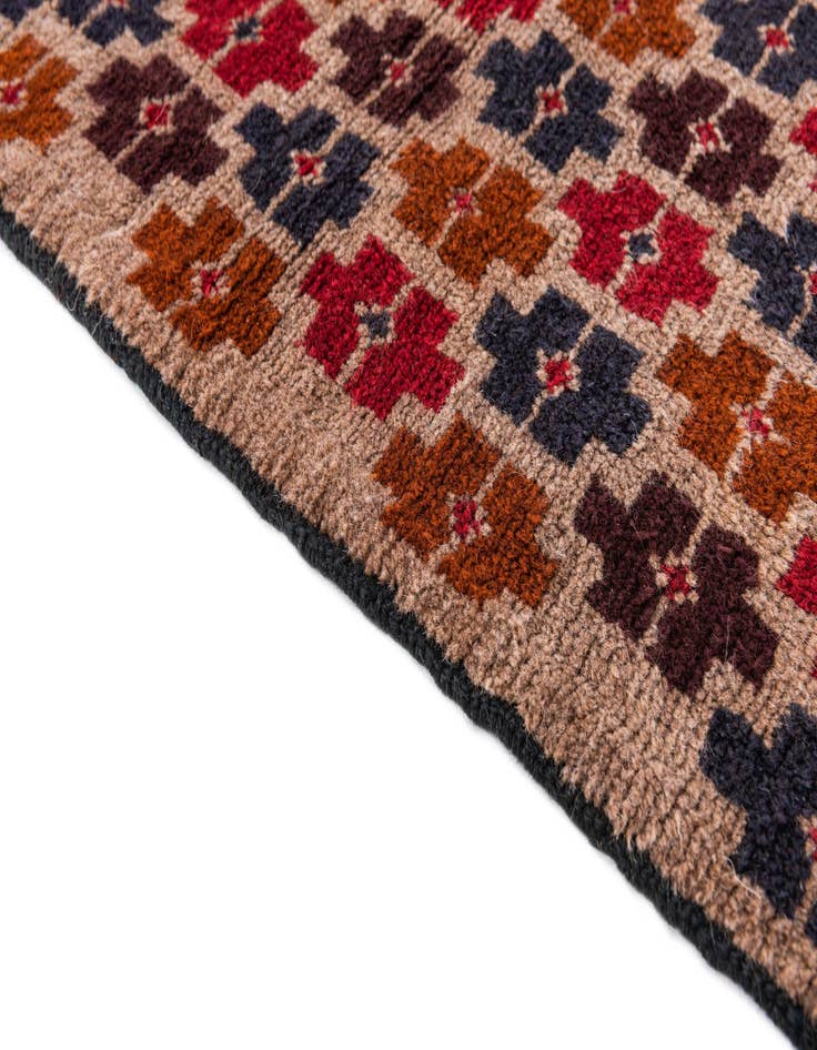 Detail image of 2' 10 x 4' 7  Hand Knotted Balouch Persian Wool Rug