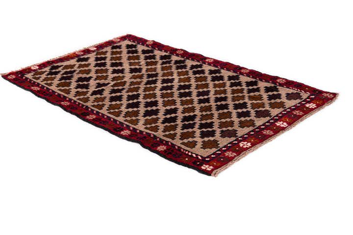 2' 10 x 4' 9 Hand Knotted Balouch Persian Wool Rug